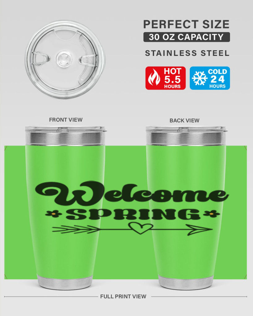 Welcome spring  596#- spring- Tumbler
