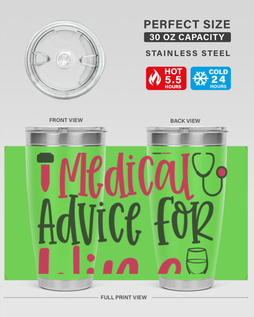 Will Trade Medical Advice for Wine Style 344#- nurse- tumbler