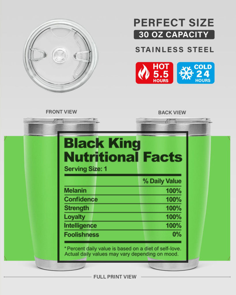 black king nutritional facts 231#- black words phrases- Cotton Tank