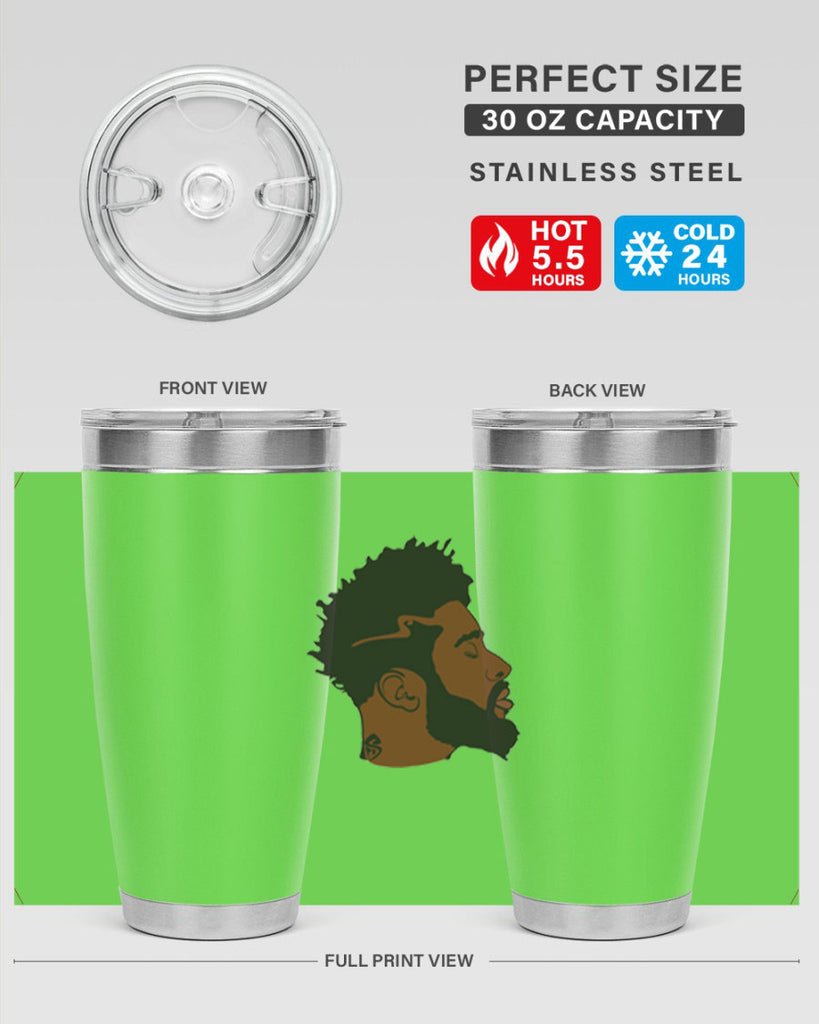 black man 30#- black men - boys- tumbler