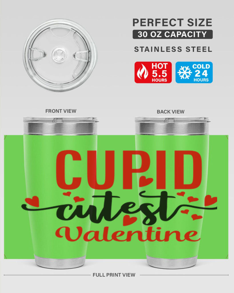 cupid cutest valentine 72#- valentines day- Tumbler