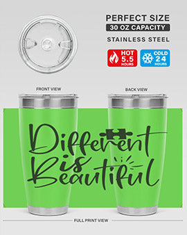 different is beautiful Style 12#- autism- Tumbler