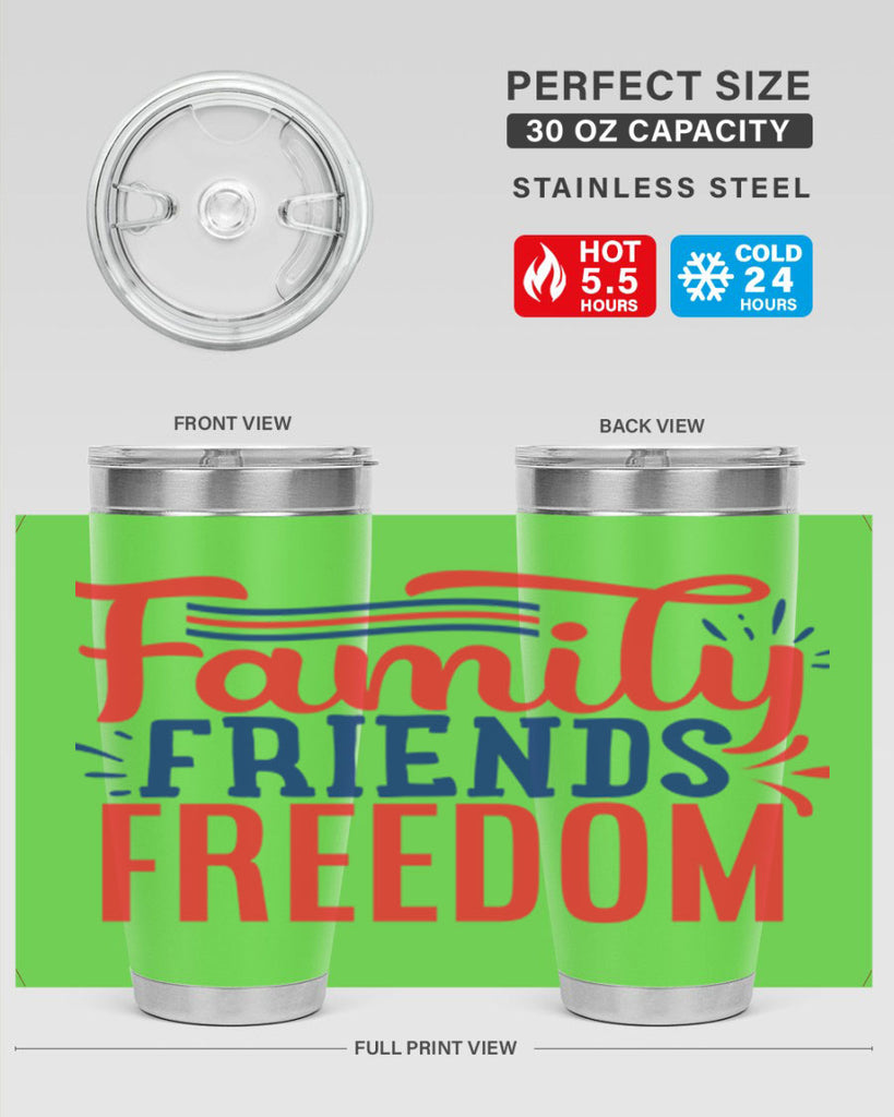 family friends freedom Style 48#- Fourt Of July- Tumbler