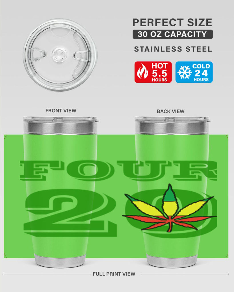four twenty 87#- marijuana- Tumbler