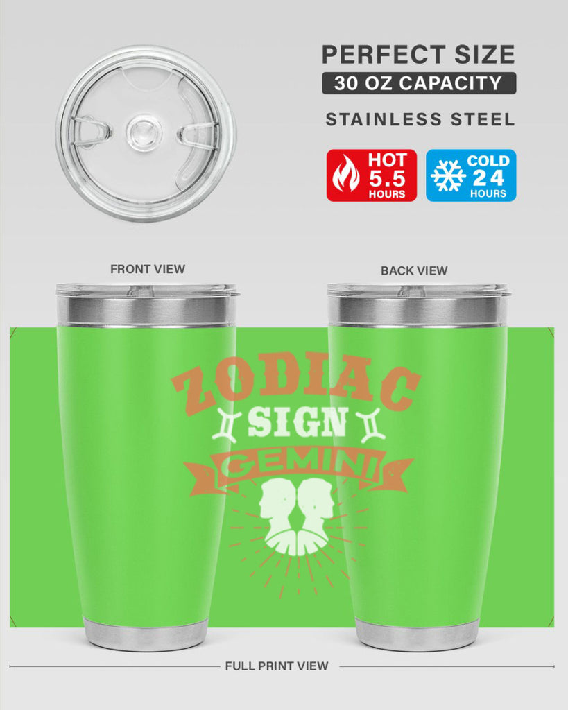 gemini 246#- zodiac- Tumbler