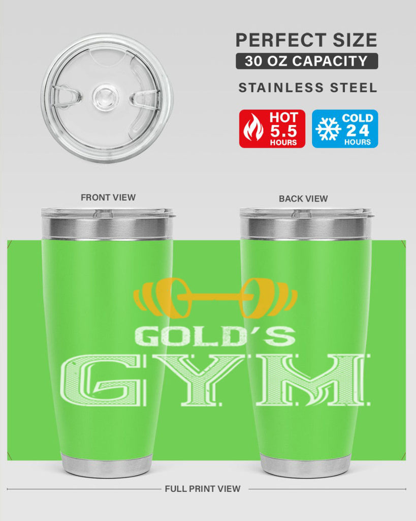 gold gym 101#- gym- Tumbler