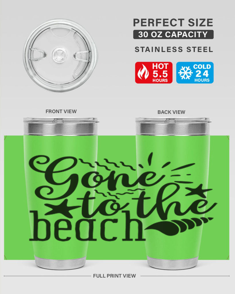 gone to the beach Style 100#- summer- Tumbler
