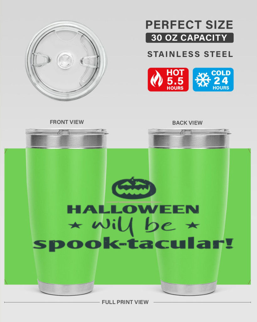 halloween will be spooktacular 156#- halloween- Tumbler