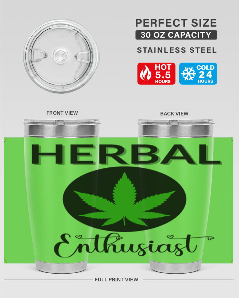 herbal enthusiast 109#- marijuana- Tumbler