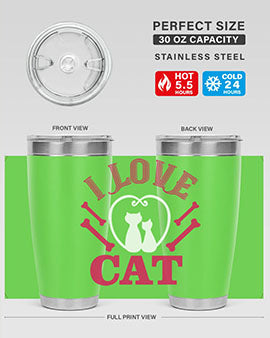 i love cat Style 56#- cat- Tumbler