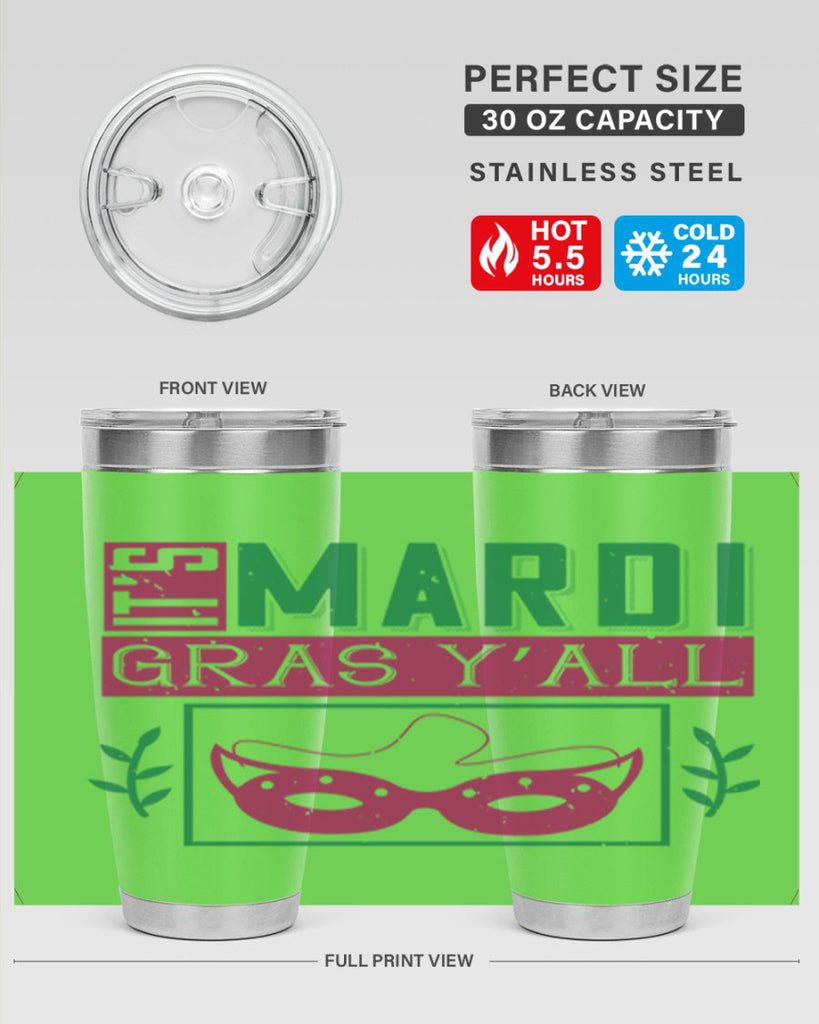 it’s mardi gras y’all 60#- mardi gras- Tumbler