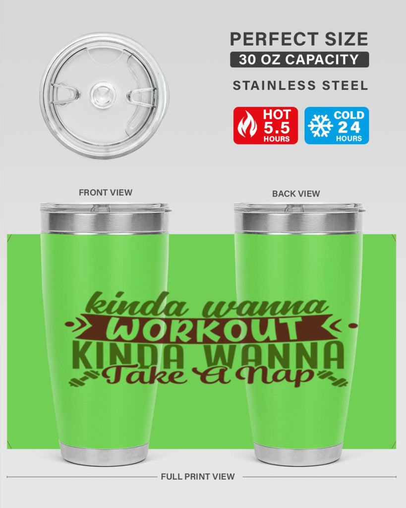 kinda wanna workout kinda wanna take a nap 34#- gym- Tumbler