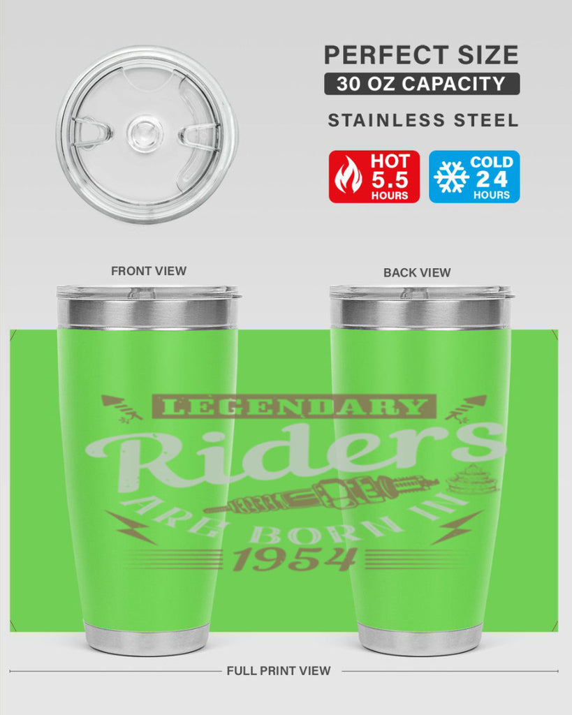 legendary riders are born in Style 60#- birthday- tumbler