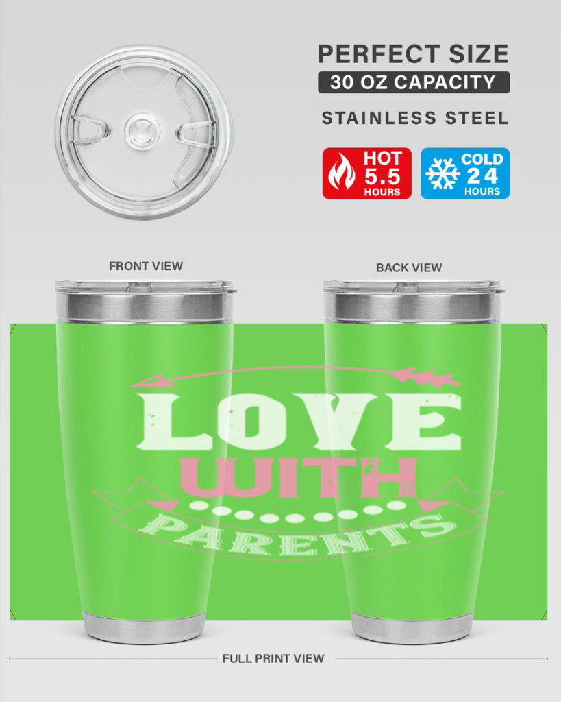 love with parents 43#- valentines day- Tumbler