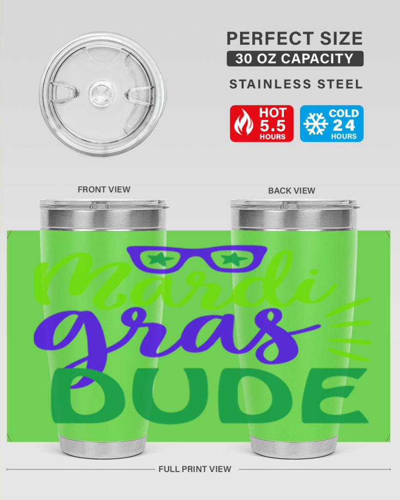 mardi gras dude 10#- mardi gras- Tumbler
