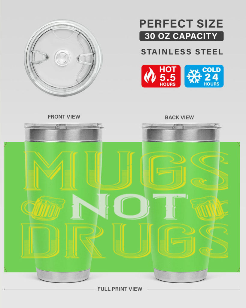 mugs not drugs Style 113#- St Patricks Day- Tumbler