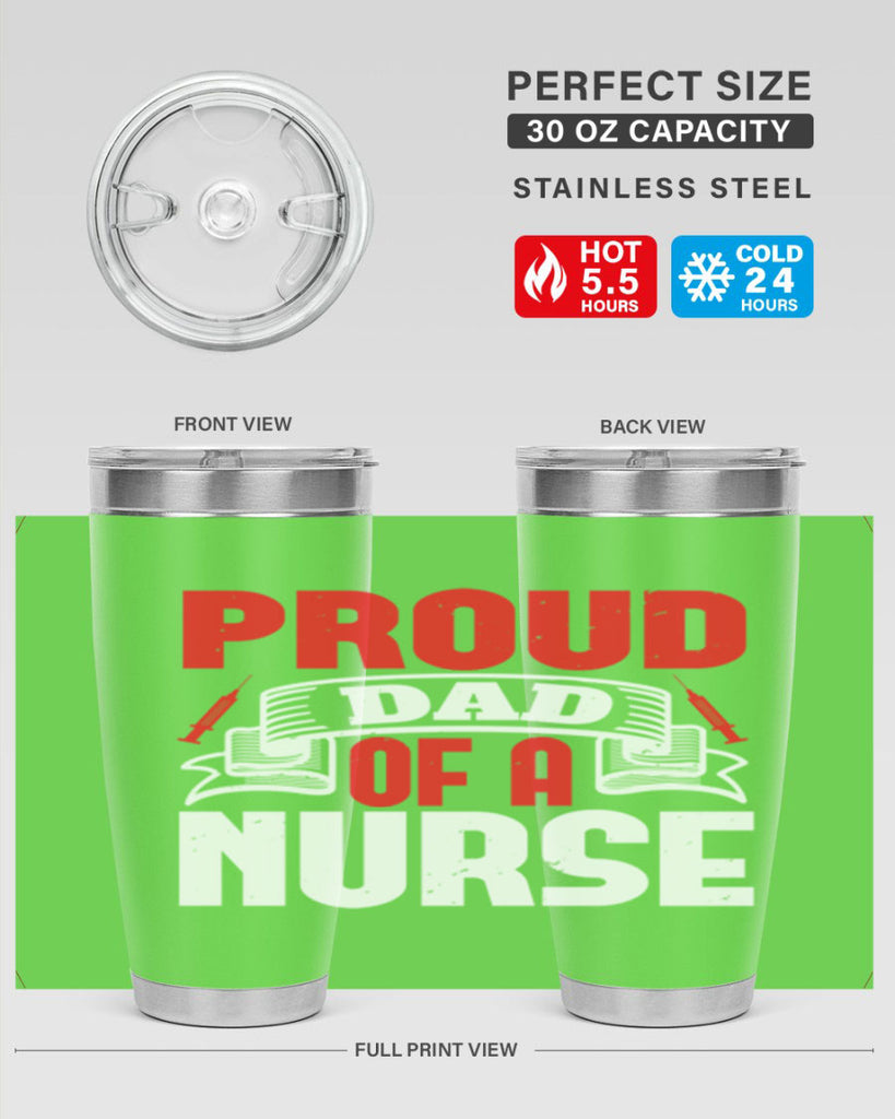 proud dad of a nurse Style 257#- nurse- tumbler