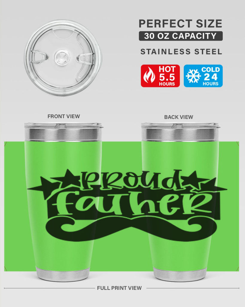 proud father 21#- fathers day- Tumbler
