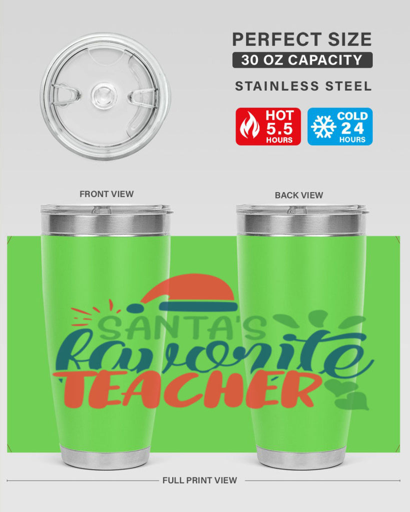 santas favorite teacher Style 151#- teacher- tumbler
