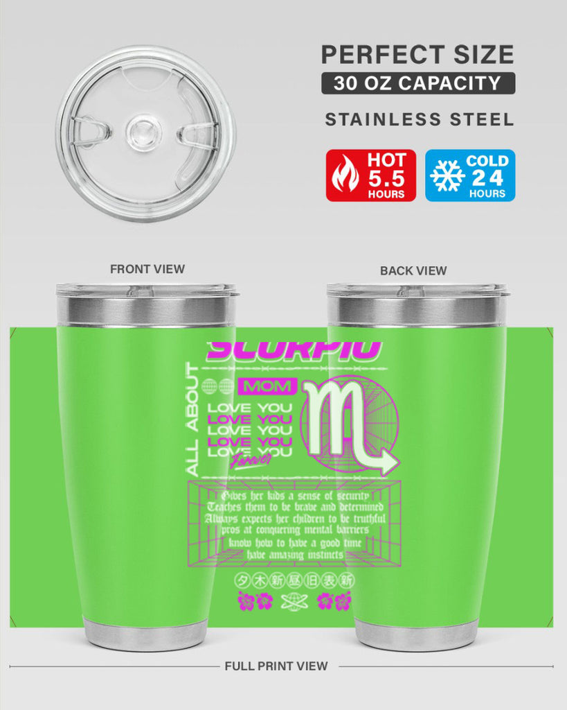 scorpio 457#- zodiac- Tumbler