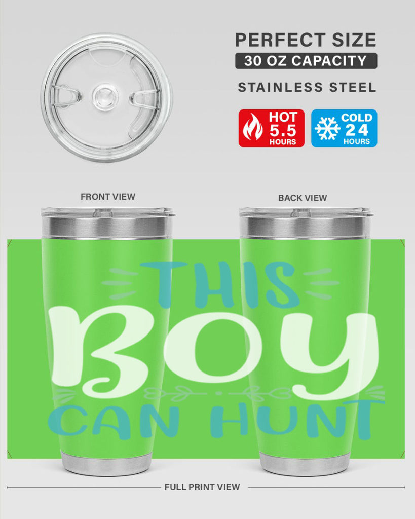 this boy can huntt 1#- easter- Tumbler