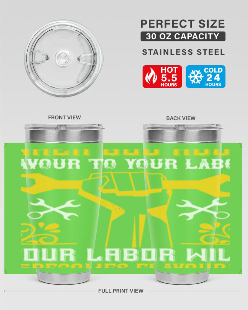 when god adds favour to your labor your labor will becomes flavour 49#- labor day- Tumbler