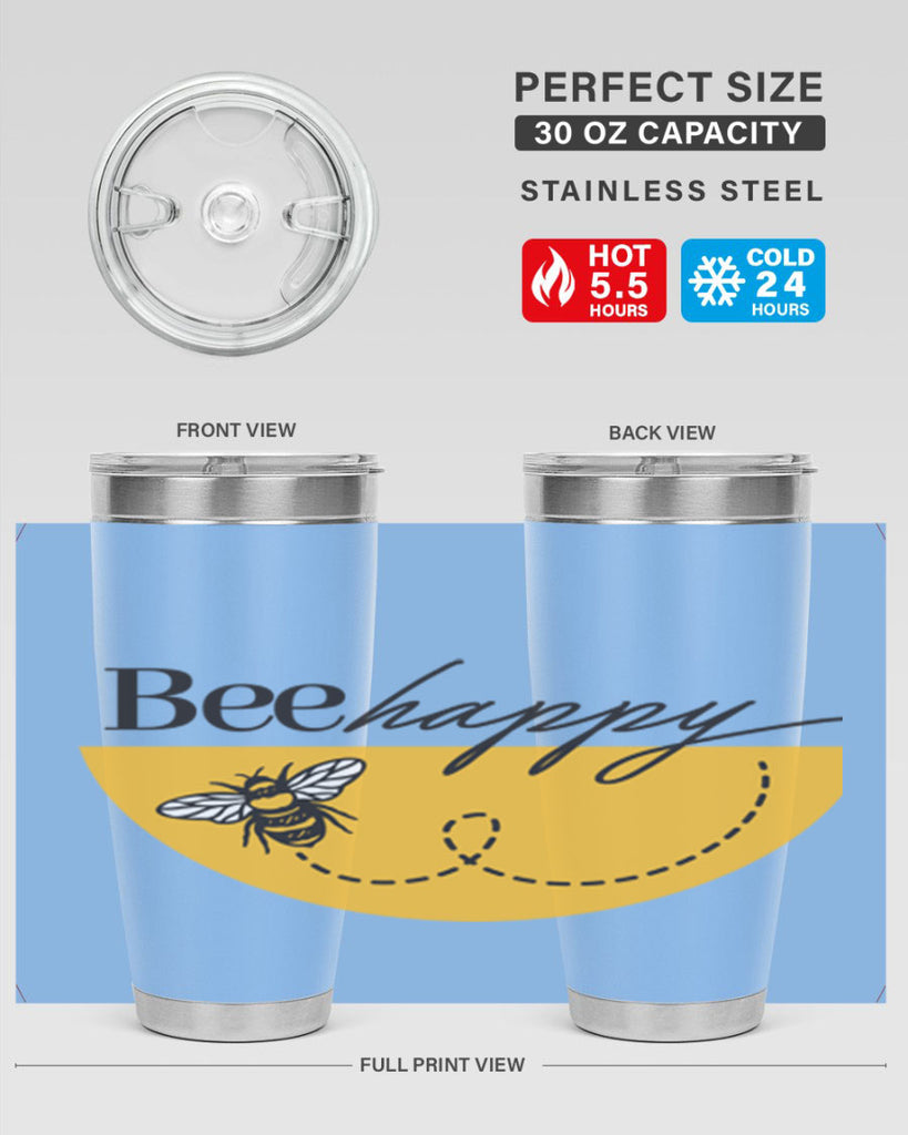 Bee Happy30#- spring- Tumbler