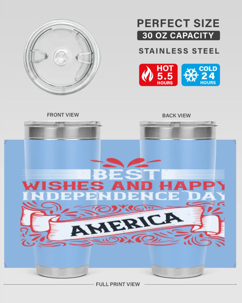 Best wishes and happy Independence Day america Style 86#- Fourt Of July- Tumbler