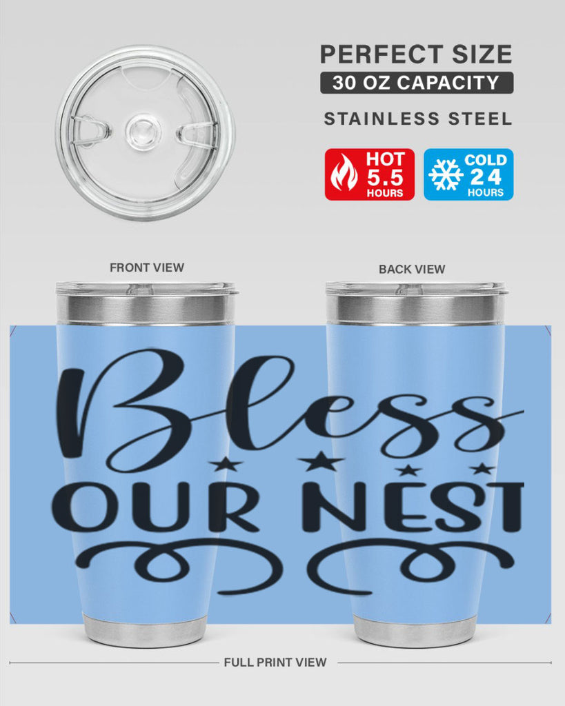 Bless Our Nest 50#- spring- Tumbler