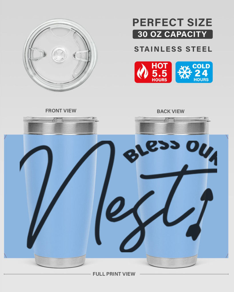 Bless Our Nest55#- spring- Tumbler