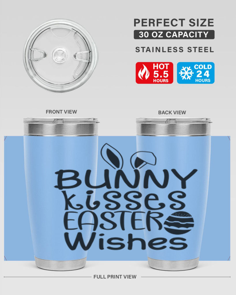 Bunny kisses easter wishes  94#- spring- Tumbler