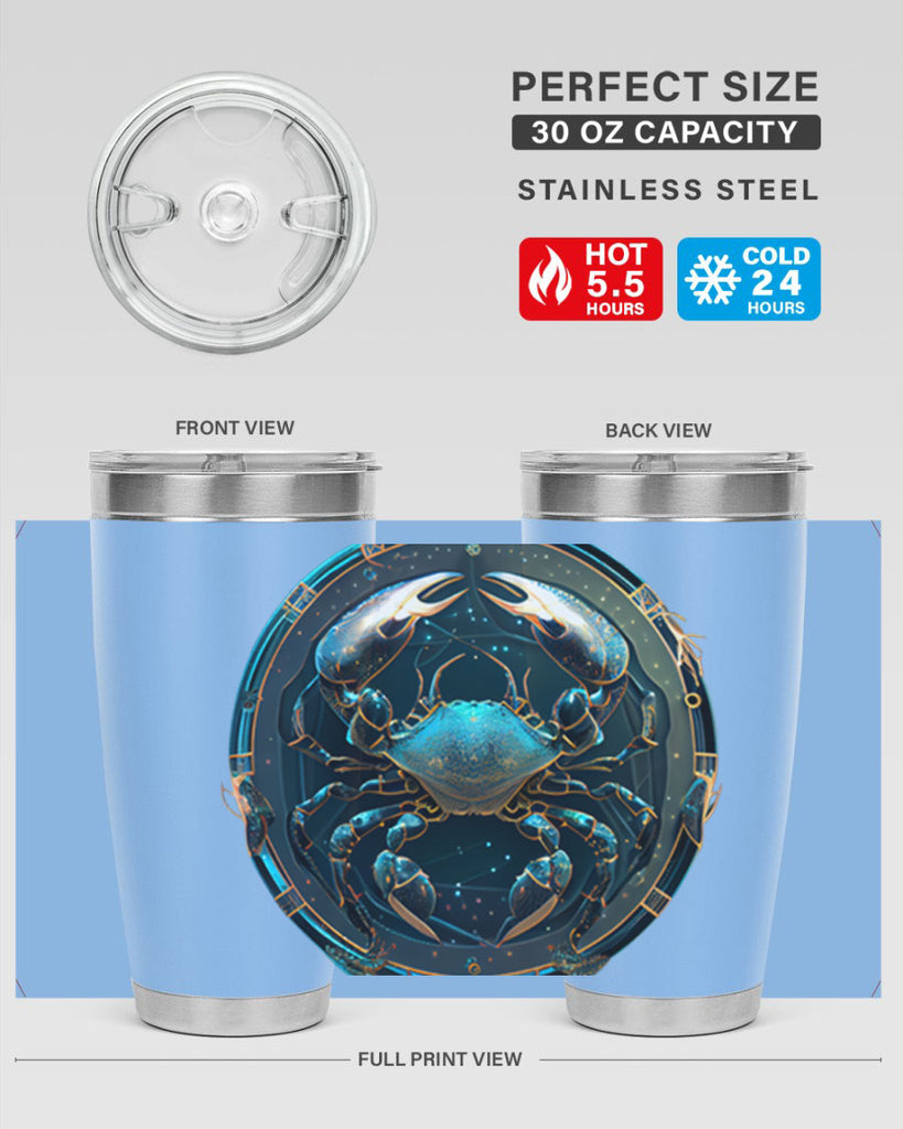 Cancer 147#- zodiac- Tumbler