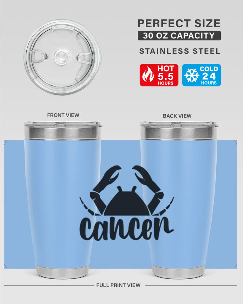 Cancer 156#- zodiac- Tumbler