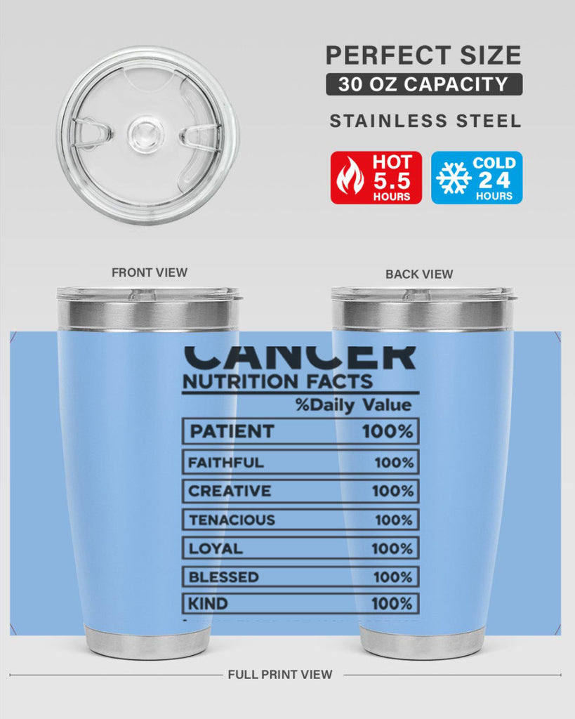 Cancer Nutrition Facts 148#- zodiac- Tumbler