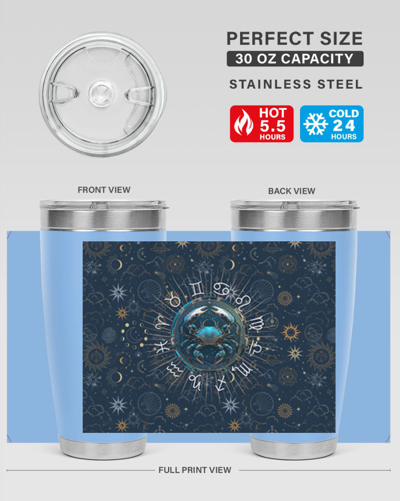 Cancer Straight 146#- zodiac- Tumbler