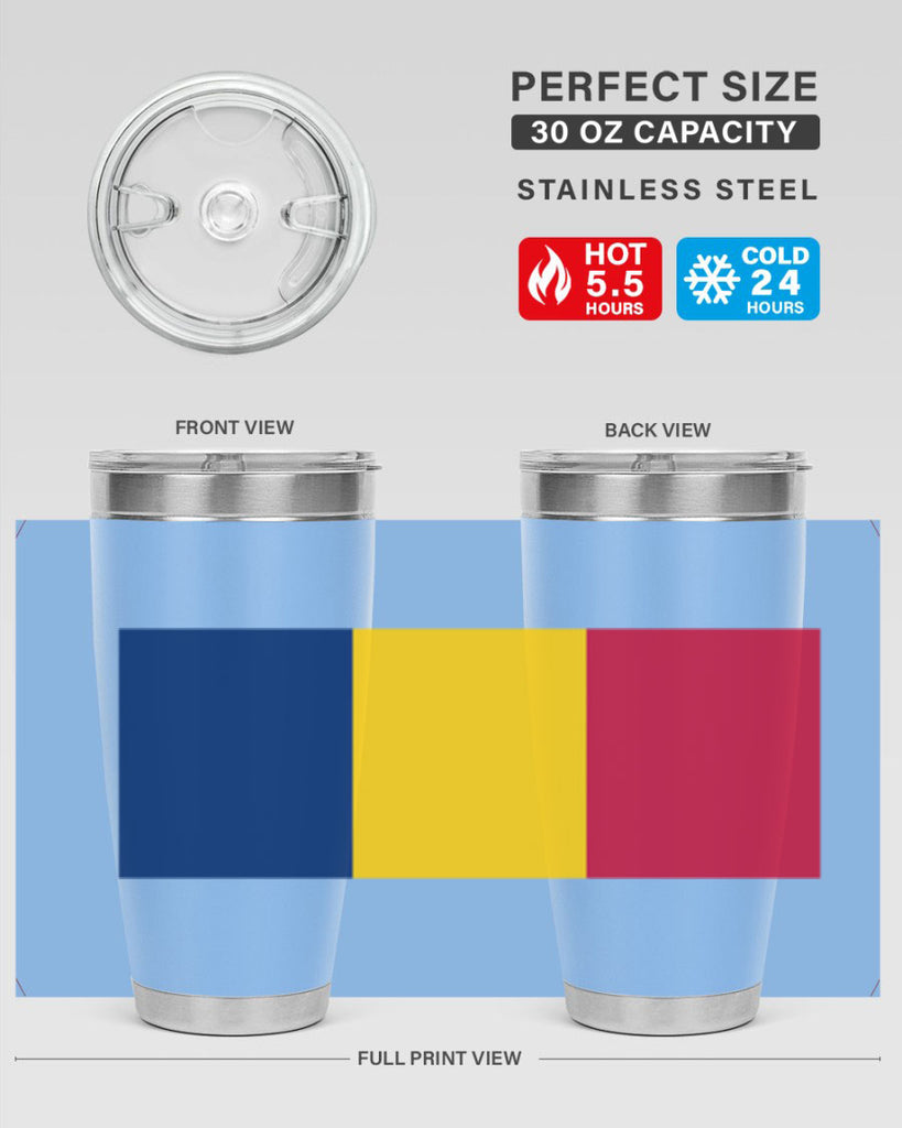 Chad 164#- world flags- Tumbler