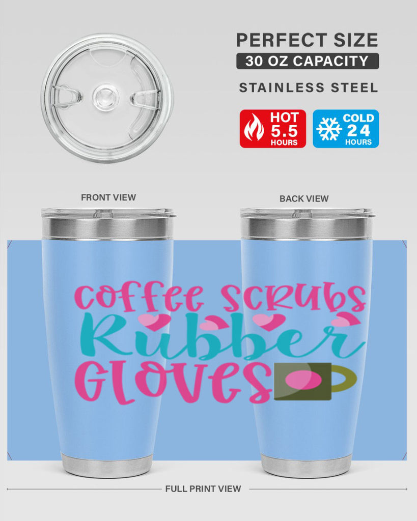 Coffee Scrubs Rubber Gloves Style Style 208#- nurse- tumbler