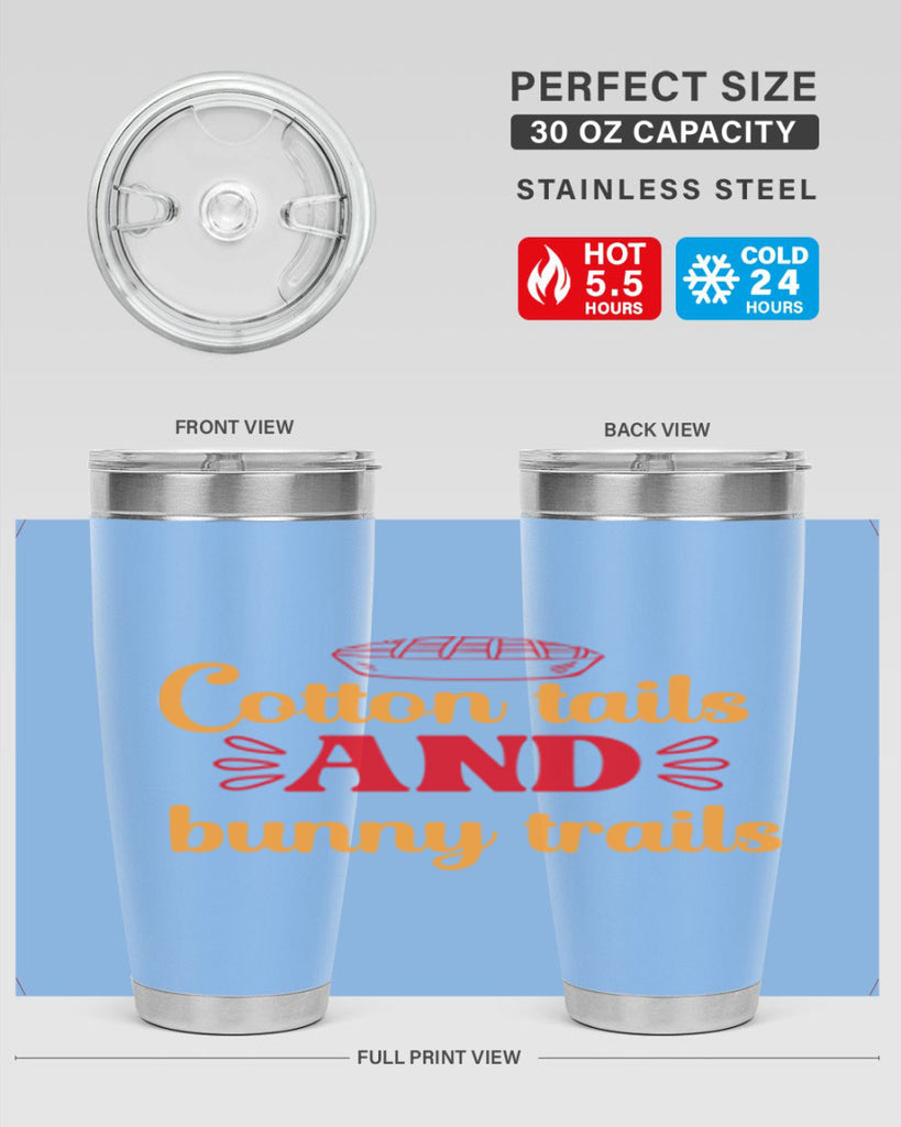 Cotton tails and bunny trails 112#- spring- Tumbler
