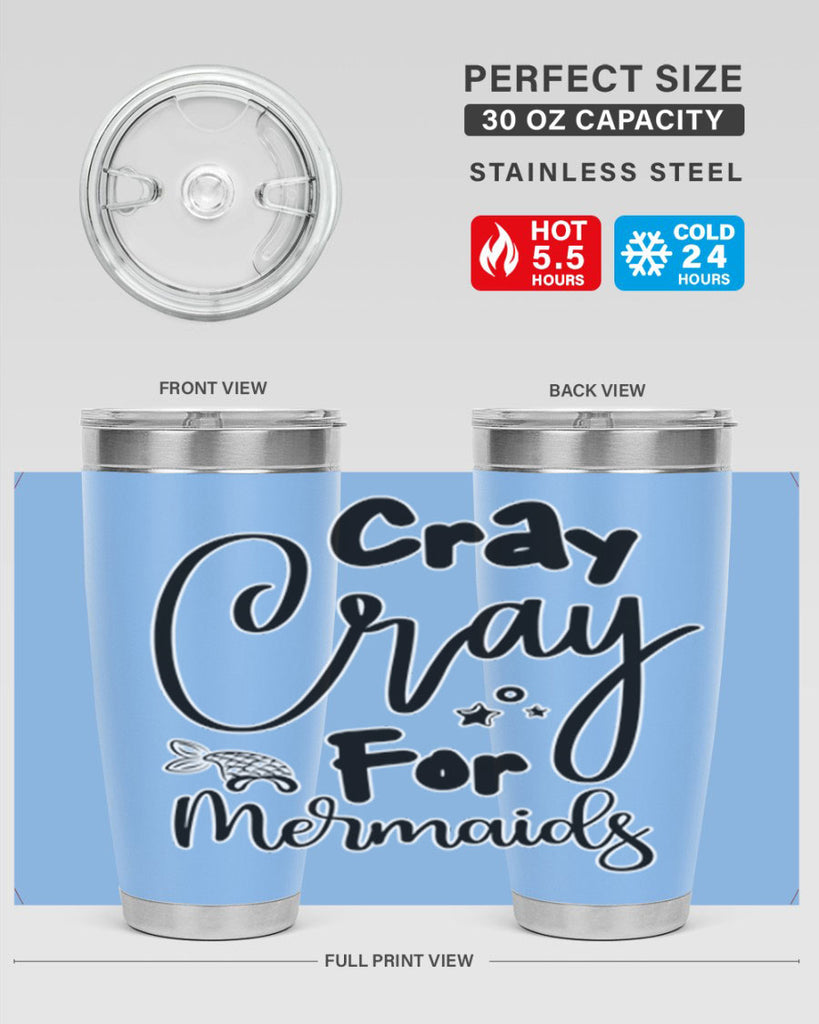 Cray Cray For Mermaids 88#- mermaid- Tumbler