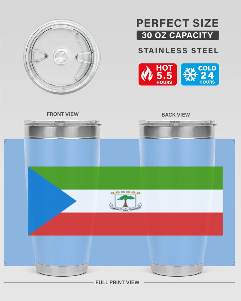 Equatorial Guinea 144#- world flags- Tumbler