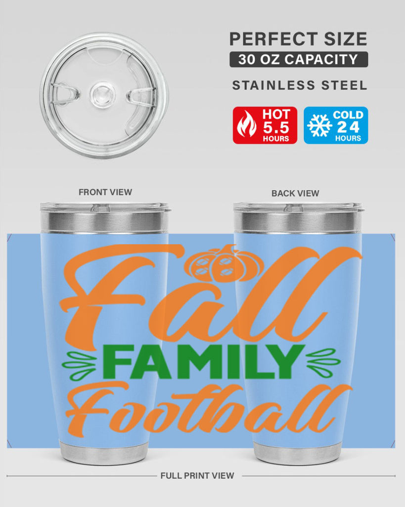 Fall Family Football 98#- fall- Tumbler