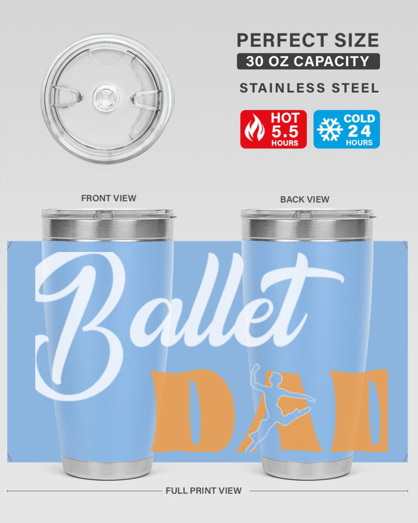 Fitted Dance Dad Ballet SVG Ballet 39#- ballet- Tumbler