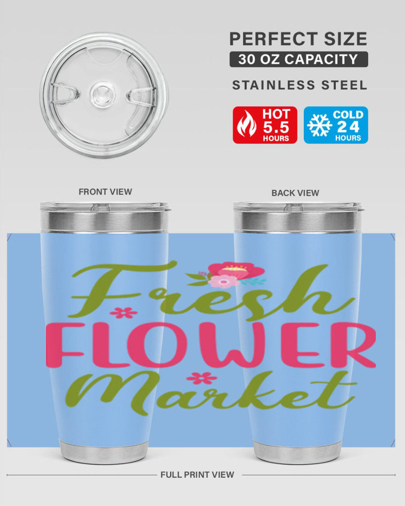 Fresh Flower Market 144#- spring- Tumbler