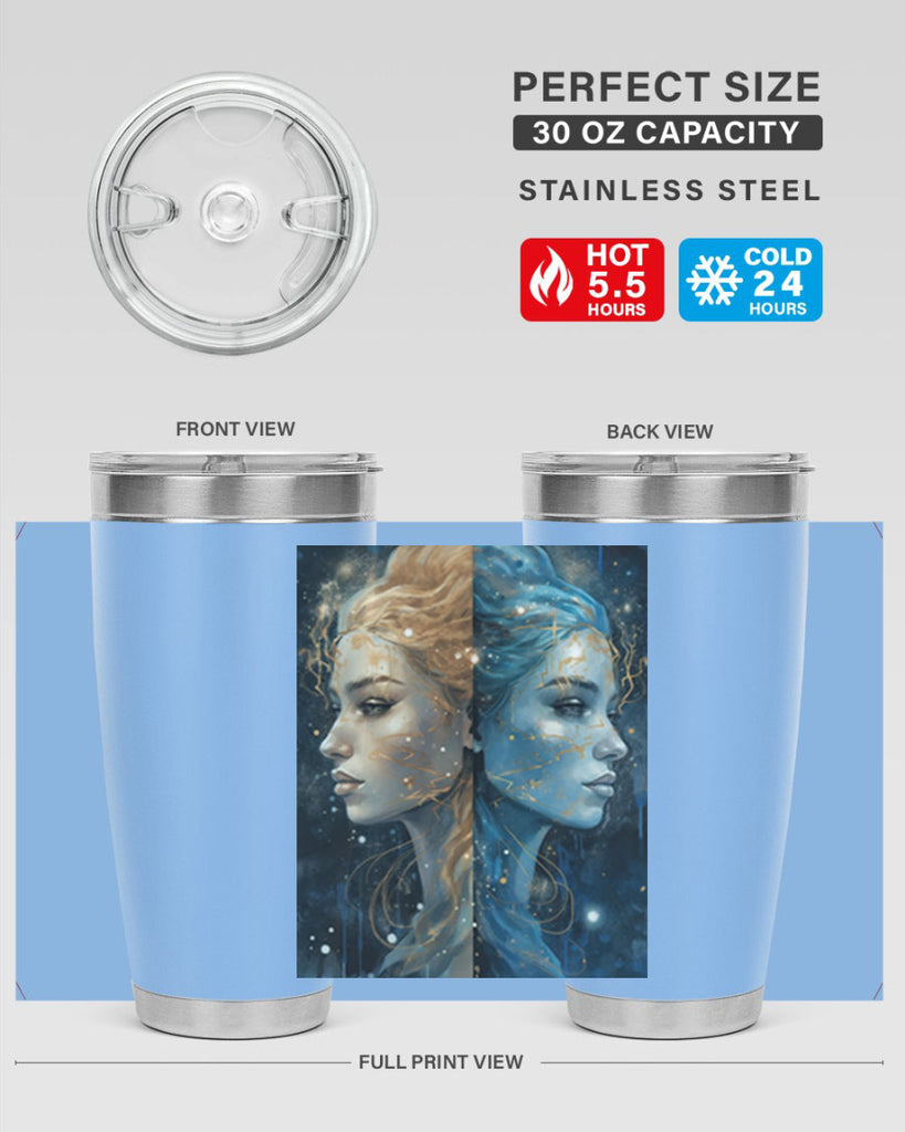 Gemini 56#- zodiac- Tumbler