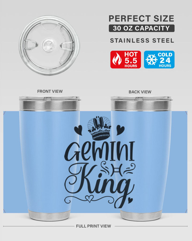 Gemini king 228#- zodiac- Tumbler