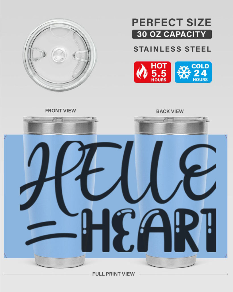 HELLO HEART  220#- spring- Tumbler