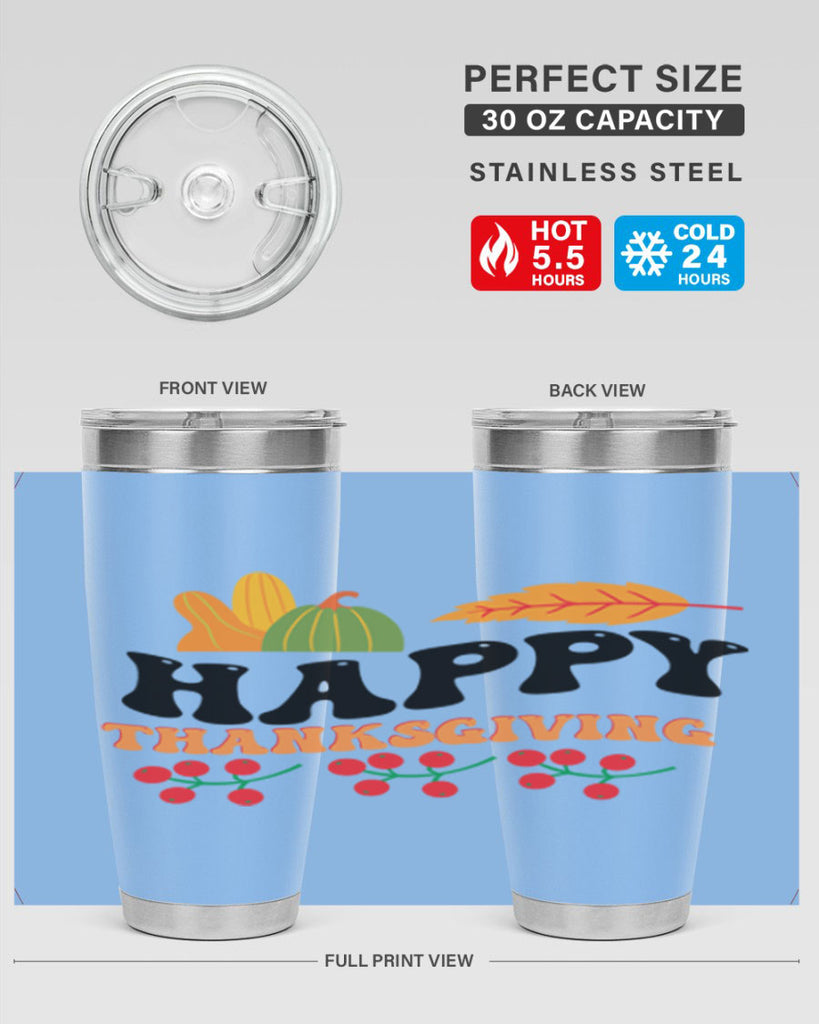 Happy Thanksgiving 251#- fall- Tumbler