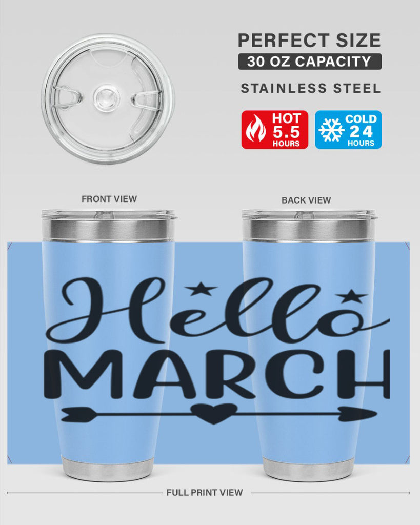 Hello March 184#- spring- Tumbler