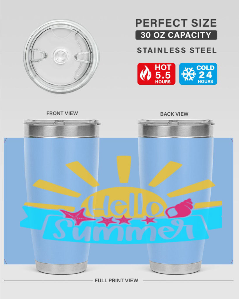 Hello Summer Style 38#- summer- Tumbler