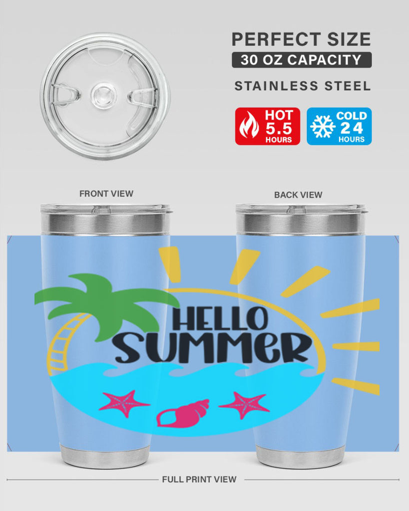 Hello Summer Style 40#- summer- Tumbler
